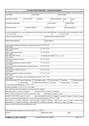 Document preview: 59 MDW Form 5023 Patient Questionnaire - Child/Adolescent