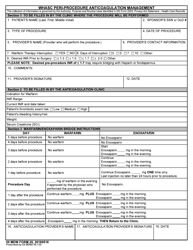 Document preview: 59 MDW Form 25 Whasc Peri-Procedure Anticoagulation Management