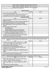 59 MDW Form 33 &quot;Sexual Assault Incident Checklist (Non-active Duty)&quot;