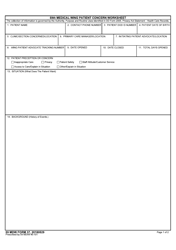 59 MDW Form 37 59th Medical Wing Patient Concern Worksheet