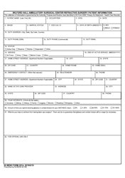 Document preview: 59 MDW Form 2914 Wilford Hall Ambulatory Surgical Center Refractive Surgery Patient Information
