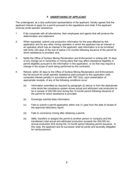 Small Operator Assistance Application Form, Page 5
