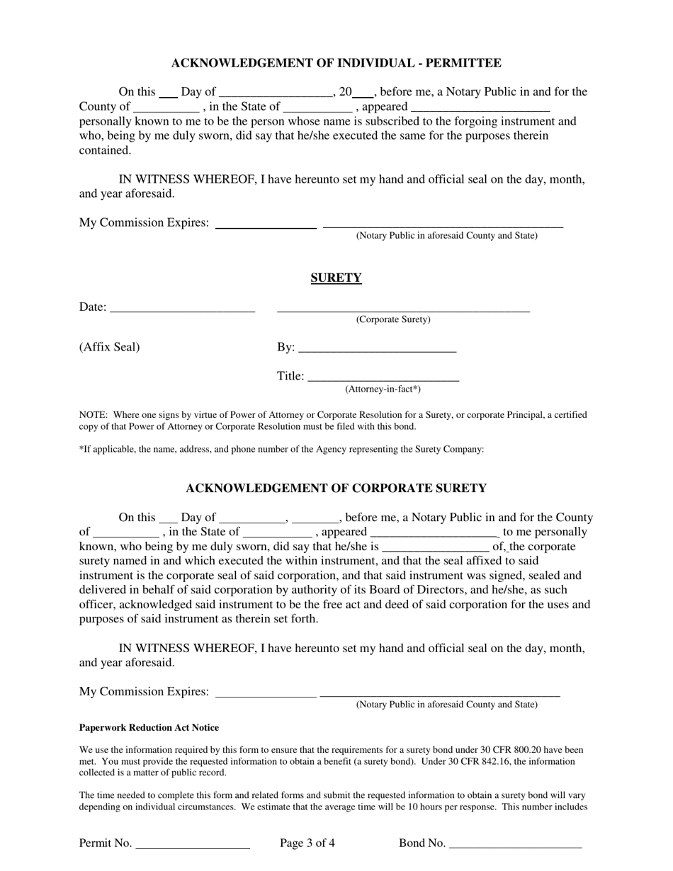 Surety Bond for Sole Proprietorship, Page 3