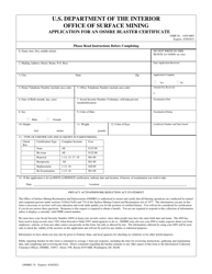 OSMRE Form 74 Application for an Osm Blaster Certificate, Page 2