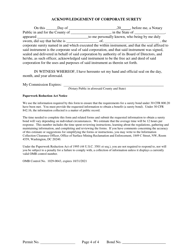 Surety Bond for Corporation, Page 4