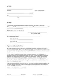 Escrow Agreement Form, Page 5