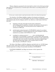 Collateral Bond and Indemnity Agreement (Sole Proprietorships), Page 2