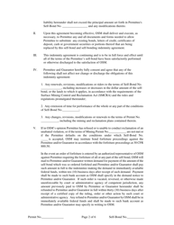 Self-bond Indemnity Agreement Form, Page 2