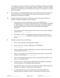 Self-bond Corporate Guarantee Form, Page 2