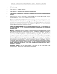 OSMRE Form OSM-51 Performance Report/Program Narrative Statement, Page 2