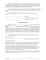 Irrevocable Letter of Credit, Page 2