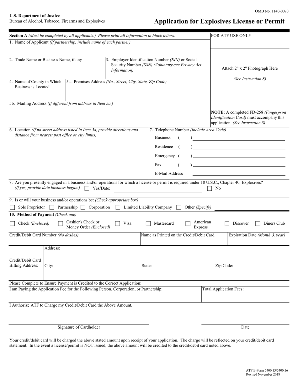 ATF Form 5400.13 (5400.16) - Fill Out, Sign Online and Download ...