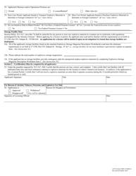 ATF Form 5400.13 (5400.16) Application for Explosives License or Permit, Page 4