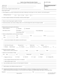 ATF Form 5400.13 (5400.16) Application for Explosives License or Permit, Page 5