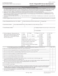 ATF Form 7/7CR (5310.12A/5310.16) Part B Responsible Person Questionnaire (Supplement for Use by Additional Responsible Persons)