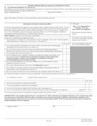 ATF Form 1 (5320.1) Application to Make and Register a Firearm, Page 2