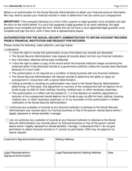 Form SSA-632-BK Request for Waiver of Overpayment Recovery, Page 12
