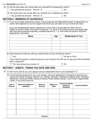 Form SSA-632-BK Request for Waiver of Overpayment Recovery, Page 6