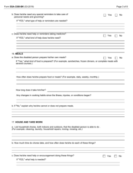 Form SSA-3380-BK Function Report - Adult - Third Party, Page 5