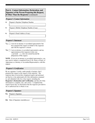 USCIS Form I-566 Interagency Record of Request - a,g, or NATO Dependent Employment Authorization or Change/Adjustment to/From a,g, or NATO Status, Page 5