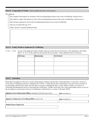 USCIS Form I-914 Supplement B Declaration of Law Enforcement Officer for Victim of Trafficking in Persons, Page 3