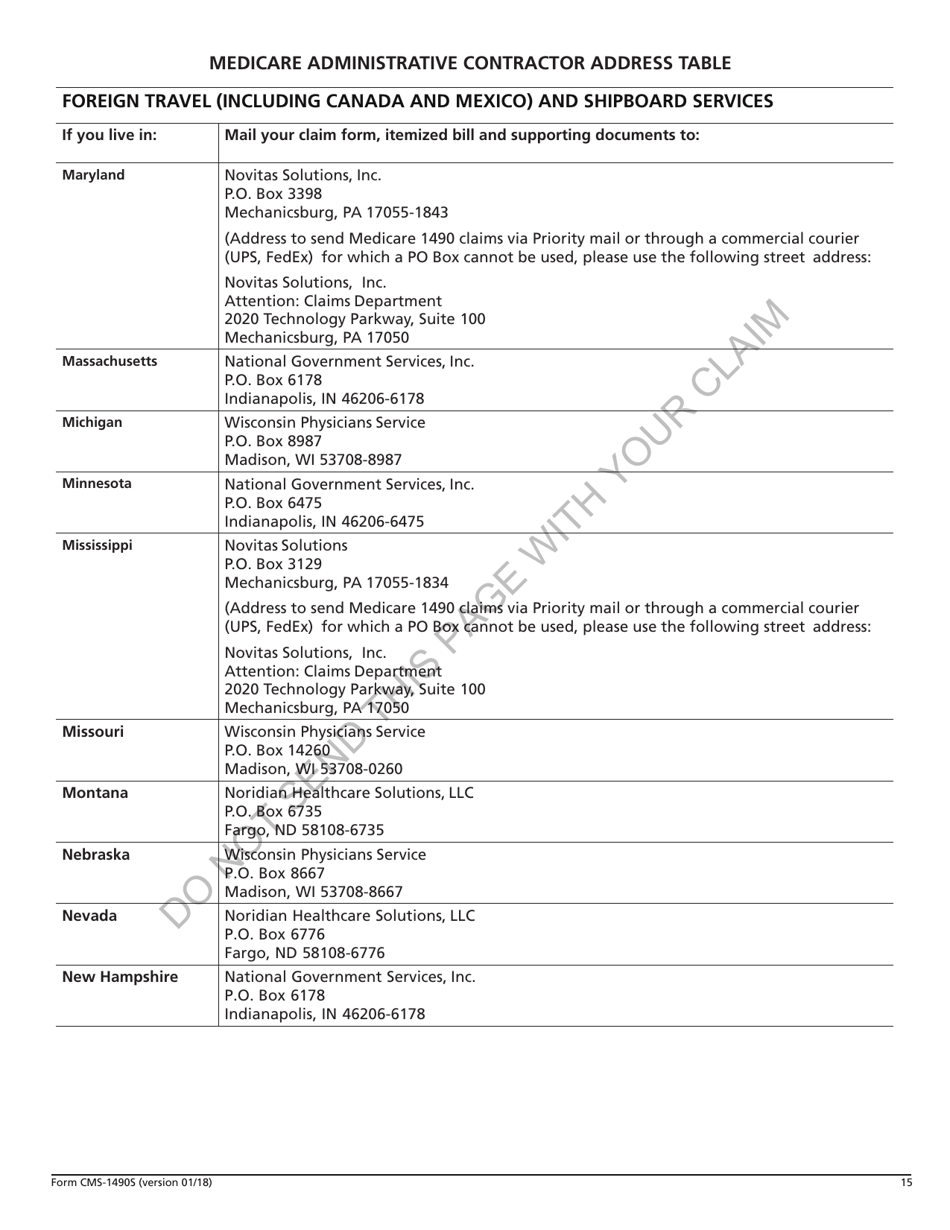 Form CMS1490S Fill Out, Sign Online and Download Fillable PDF