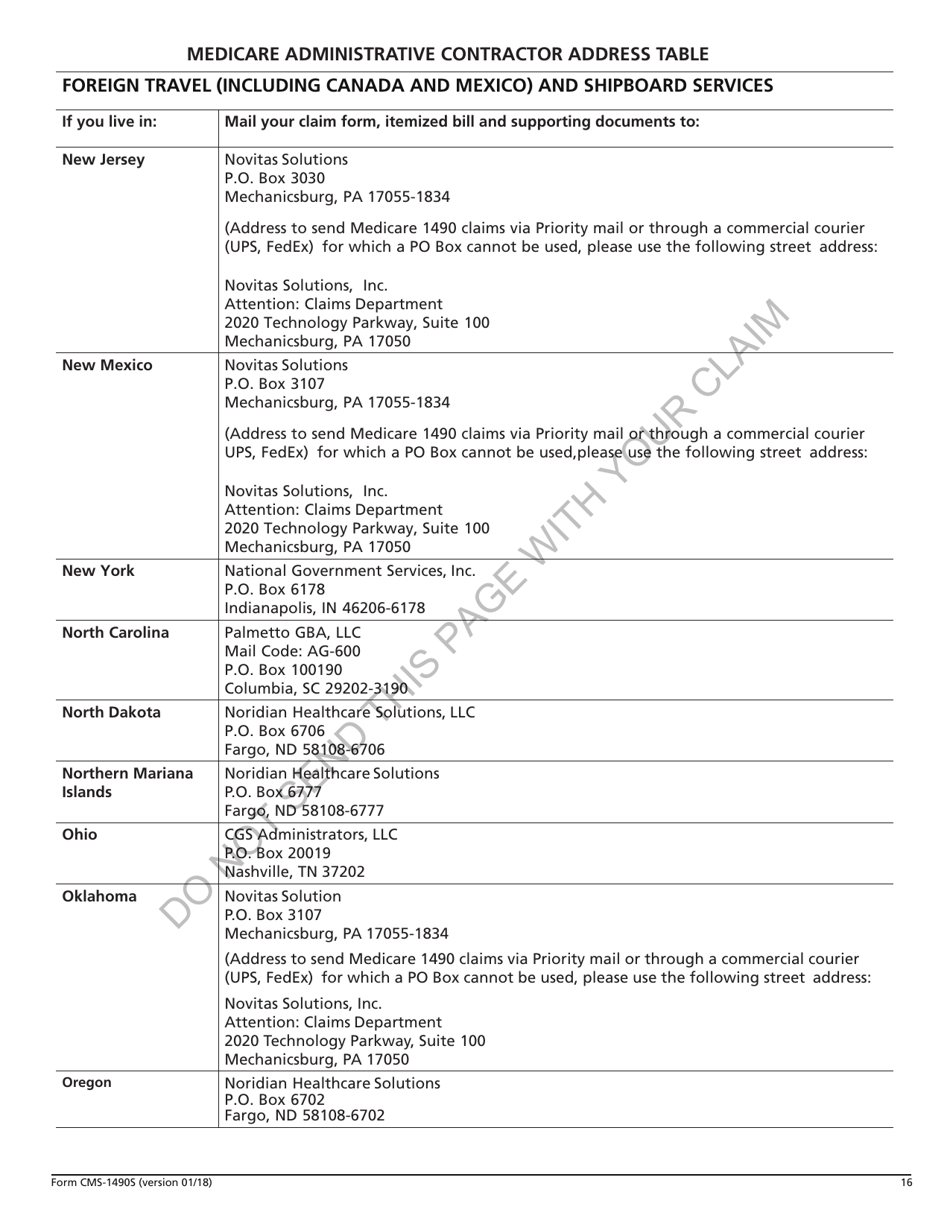 Form CMS-1490S Patients Request for Medical Payment, Page 16