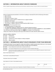 Form CMS-1490S Patient&#039;s Request for Medical Payment, Page 2
