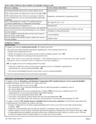 VA Form 21-534EZ Application for DIC, Death Pension, and/or Accrued Benefits, Page 3
