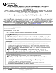 Document preview: VA Form 21-534EZ Application for DIC, Death Pension, and/or Accrued Benefits