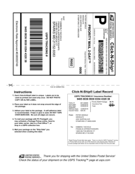 Sample PS Form 5630 Shipment Confirmation Acceptance Notice