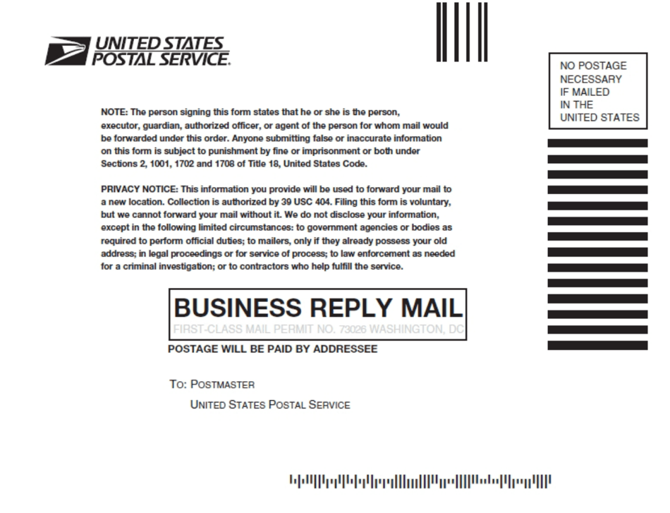 usps forward mail form pdf