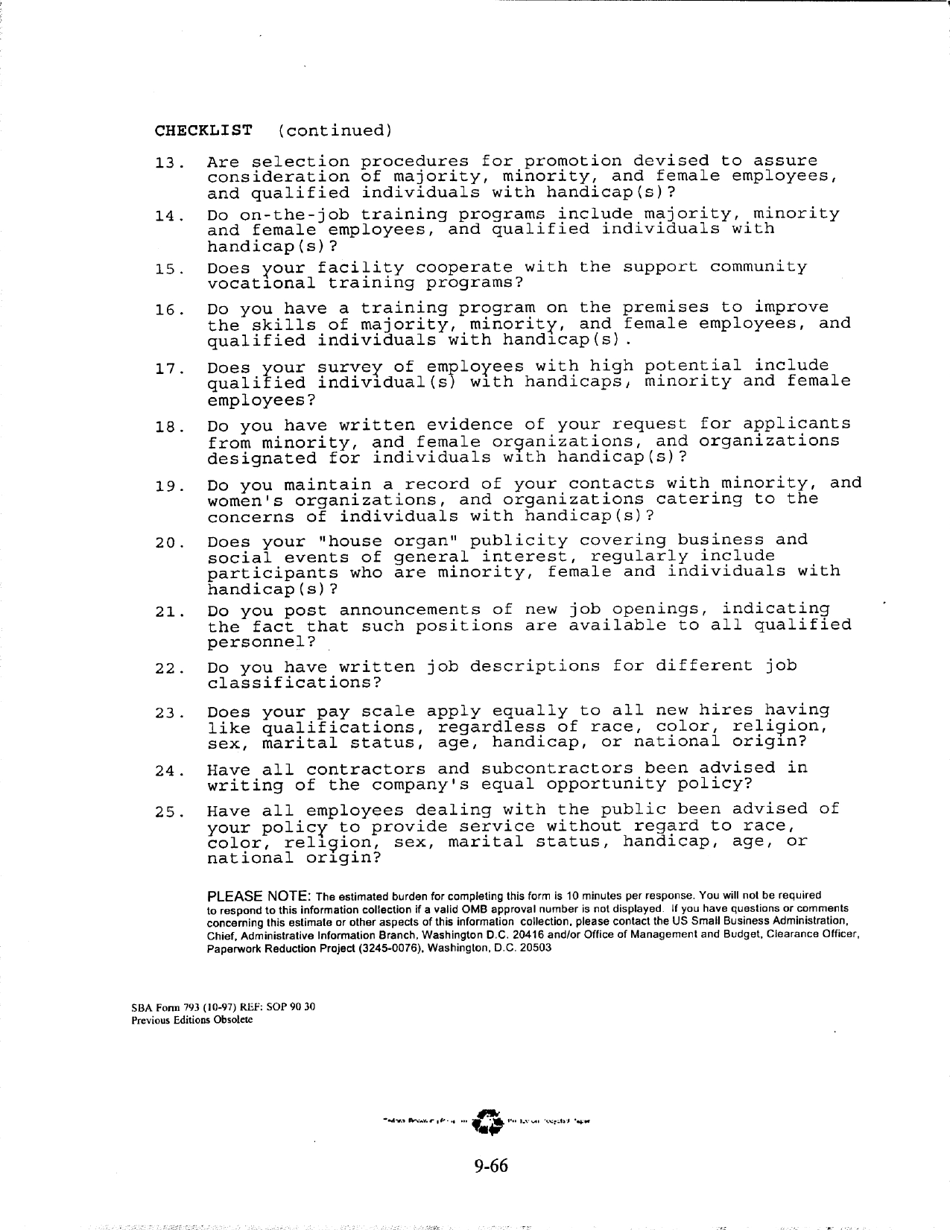 SBA Form 793 Notice to New SBA Borrowers, Page 8