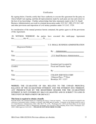 SBA Form 1086 Secondary Participation Guaranty Agreement, Page 22