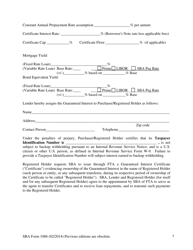 SBA Form 1086 Secondary Participation Guaranty Agreement, Page 5