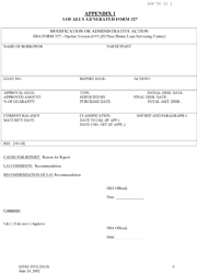 SBA Form 327 Modification or Administrative Action, Page 2