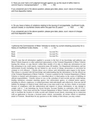 Form TA-VD-164 Dealer License Background &amp; Authority to Release - Vermont, Page 2