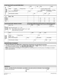 Form TJJD-AID-001 Incident Report Form - Texas, Page 2