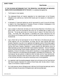 Form DWC210 Surety Bond for Certified Self-insurance Liabilities - Texas, Page 6