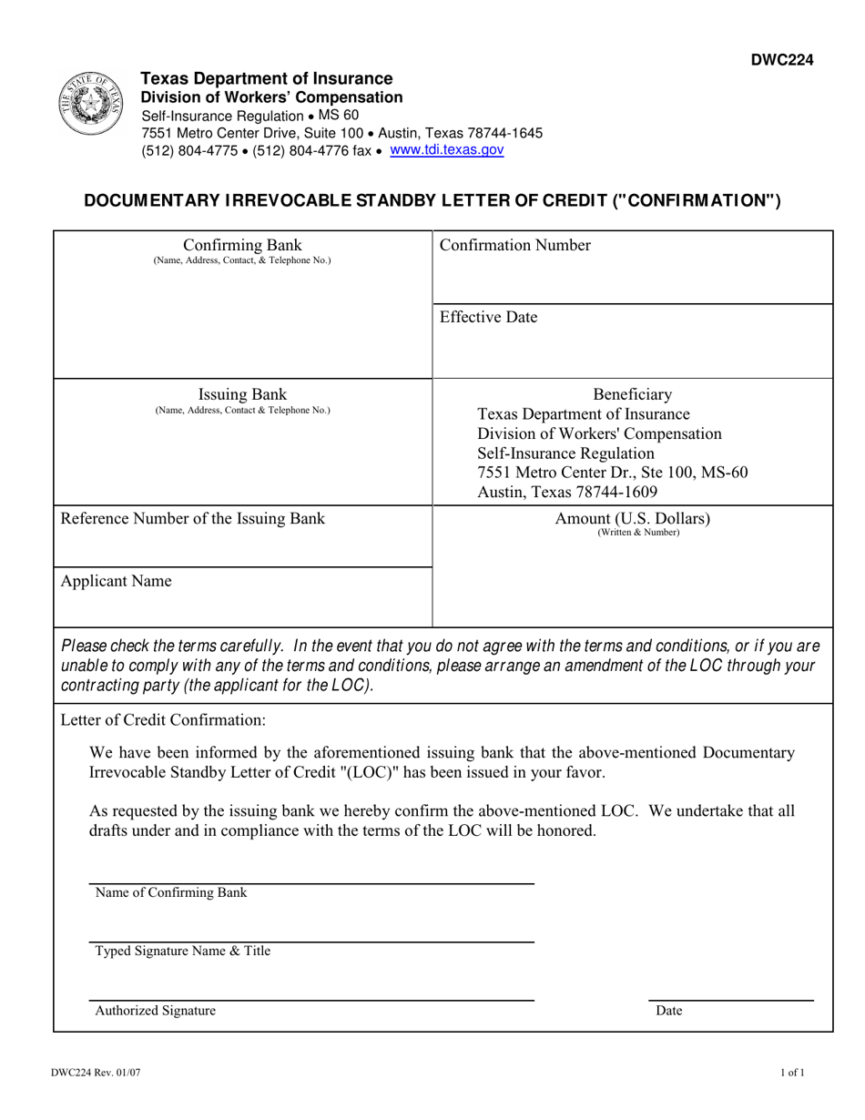 Irrevocable Standby Letter Of Credit Template Pdf Template - Bank2home.com