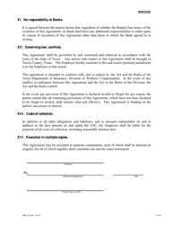 Form DWC225 Self-insurer&#039;s Agreement to Post Documentary Irrevocable Standby Letter of Credit - Texas, Page 5
