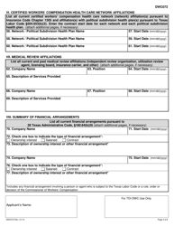 DWC Form 072 Medical Quality Review Panel Application - Texas, Page 3