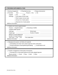 Form PWD885 Wildlife Management Plan for Agricultural Tax Valuation - Texas, Page 7