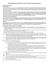 Form WCT-2A Virginia Watercraft Sales and Use Tax Worksheet - Virginia, Page 2