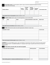 Form DLR-430-206 Financial/ Source of Funds Statement - Washington, Page 2