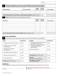 Form DLR-430-206 Financial/ Source of Funds Statement - Washington, Page 3