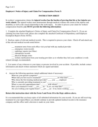 DOL Form 5 Employee&#039;s Notice of Injury and Claim for Compensation - Vermont, Page 2