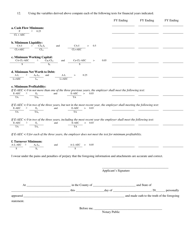 DOL Form 30 Application for Self Insurance - Vermont, Page 2