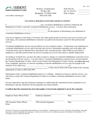 Document preview: Vocational Rehabilitation Disclosure Statement - Vermont