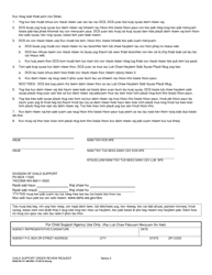 DSHS Form 09-741 Child Support Order Review Request - Washington (Hmong), Page 3